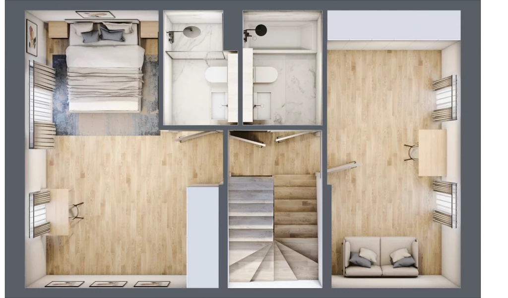 Dom 84,68 m², oferta nr 12.a, Leszczyńskiego 25, Warszawa, Ursus, Gołąbki, ul. Leszczyńskiego 25