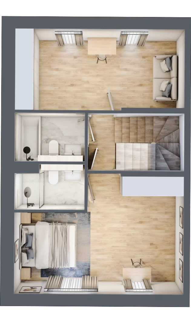 Dom 84,68 m², oferta nr 13.b, Leszczyńskiego 25, Warszawa, Ursus, Gołąbki, ul. Leszczyńskiego 25