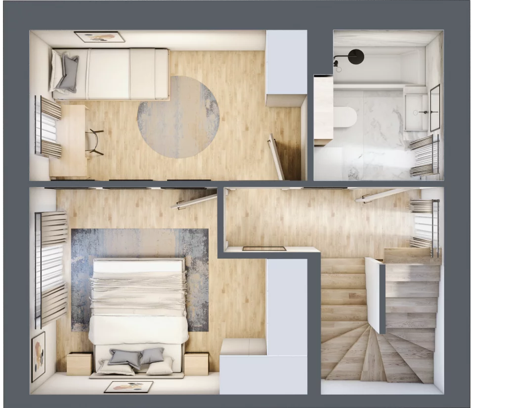 Dom 58,79 m², oferta nr 16.b, Leszczyńskiego 25, Warszawa, Ursus, Gołąbki, ul. Leszczyńskiego 25