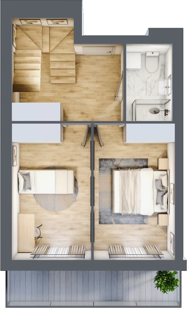 3 pokoje, mieszkanie 73,20 m², piętro 4, oferta nr A33, Dąbrowskiego 9, Szczecin, Zachód, Nowe Miasto, ul. Dąbrowskiego / Piekary