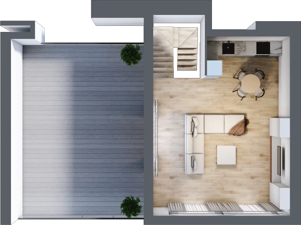 3 pokoje, mieszkanie 73,20 m², piętro 4, oferta nr A33, Dąbrowskiego 9, Szczecin, Zachód, Nowe Miasto, ul. Dąbrowskiego / Piekary