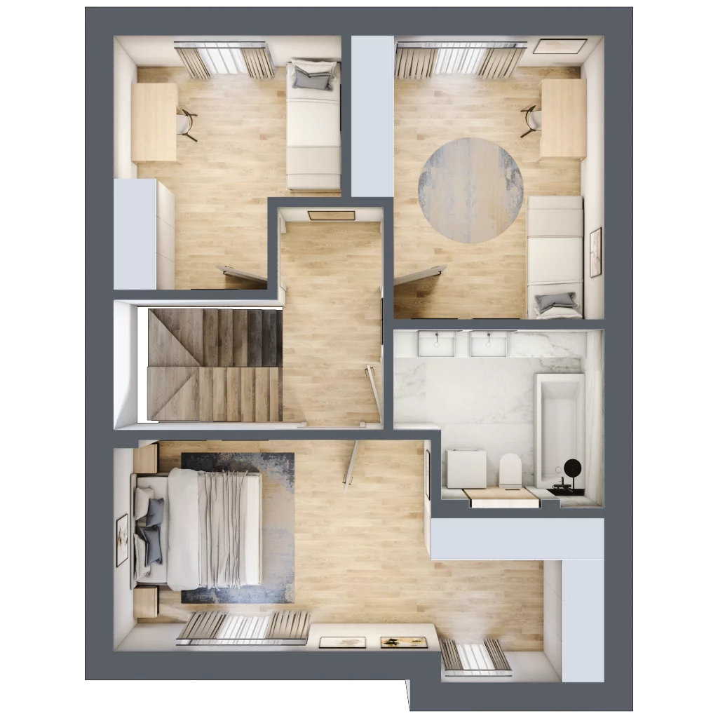 Dom 125,00 m², oferta nr 64, Osada Magdalenka 2, Lesznowola, Słomin, ul. Biedronki