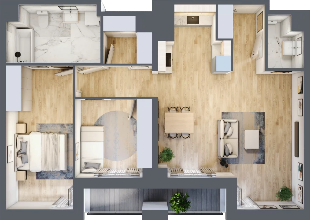 4 pokoje, apartament 78,18 m², piętro 5, oferta nr M507, SeaBreeze, Świnoujście, Osiedle Matejki, ul. Jana Matejki 41