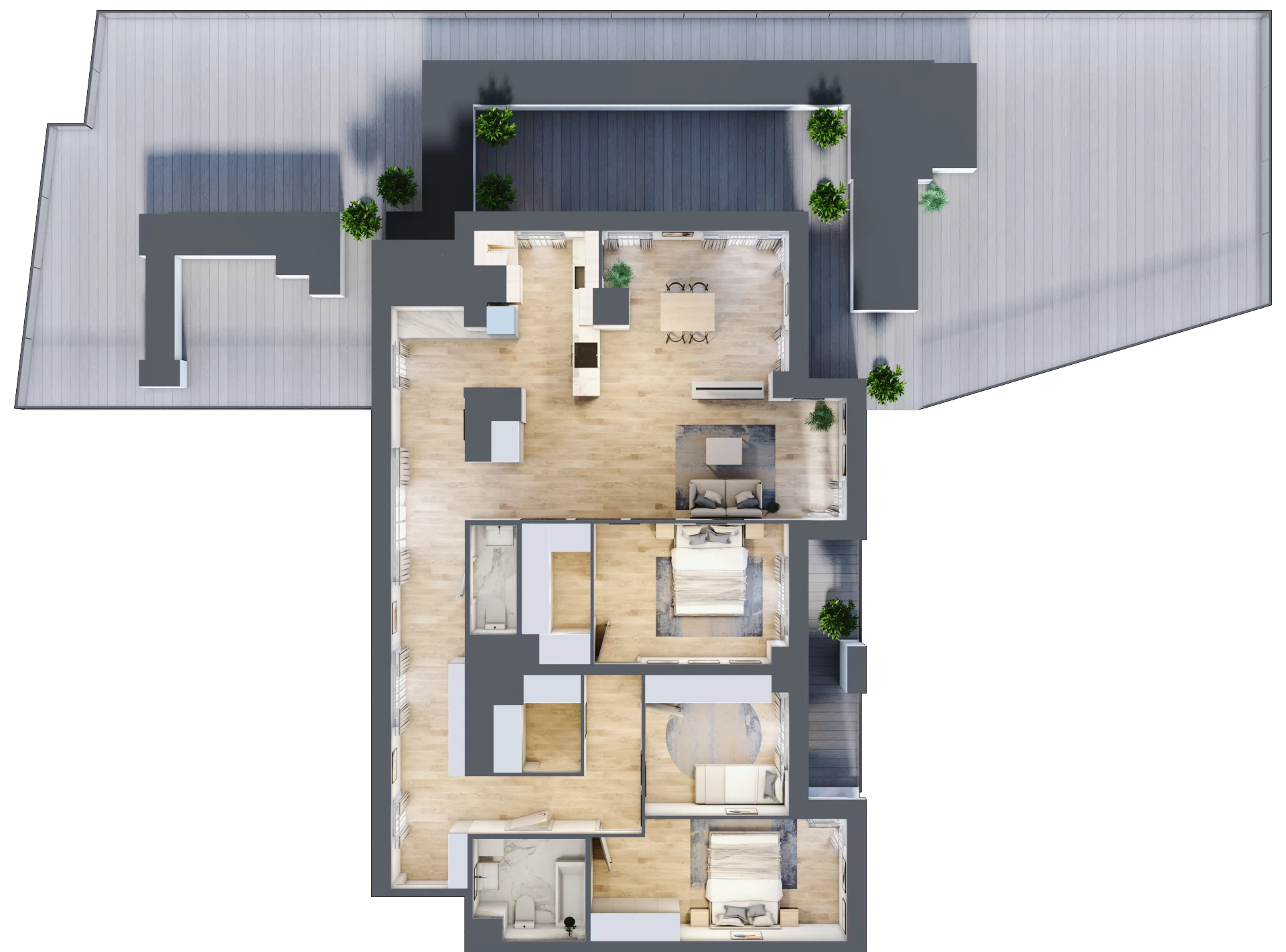 4 pokoje, apartament 120,82 m², piętro 6, oferta nr M607, SeaBreeze, Świnoujście, Osiedle Matejki, ul. Jana Matejki 41