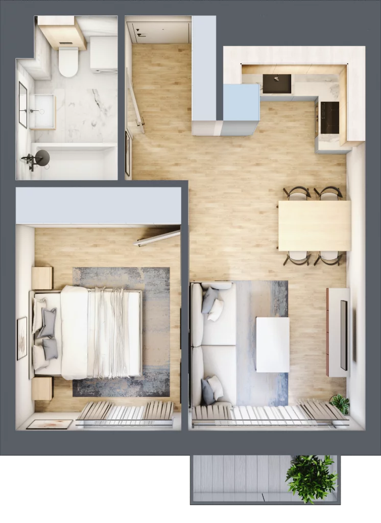 2 pokoje, mieszkanie 36,37 m², piętro 3, oferta nr CM23, Nowa Słodownia, Nysa, ul. Słowiańska 18