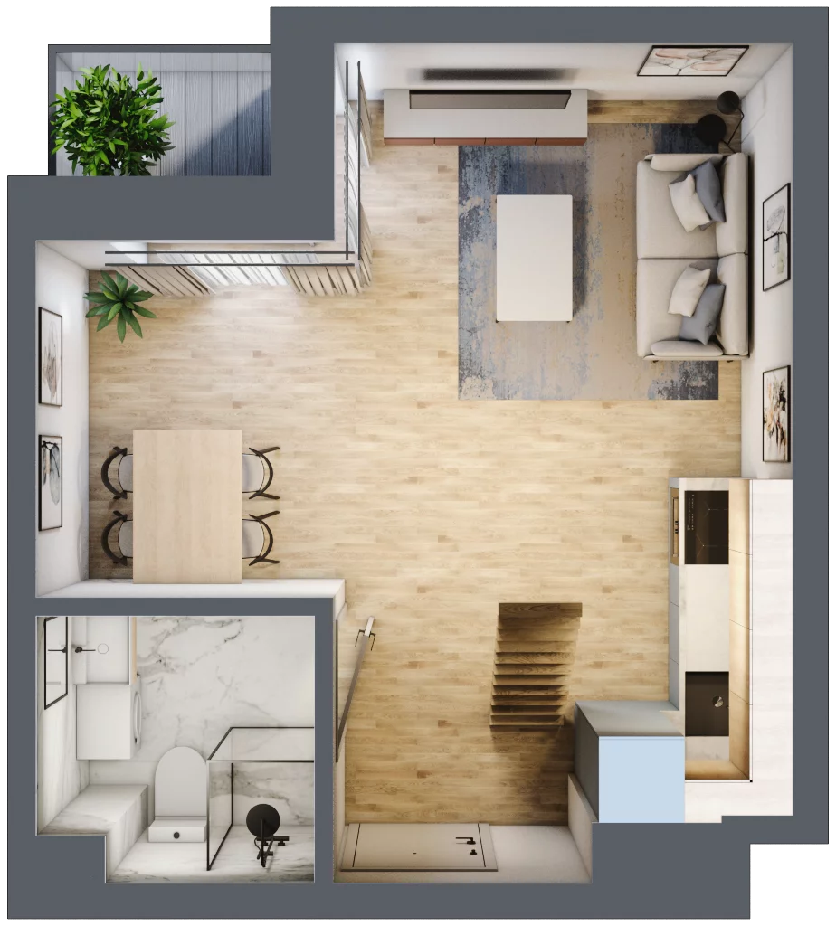 3 pokoje, mieszkanie 55,10 m², piętro 4, oferta nr A28, Lelewela 9, Wrocław, Stare Miasto, ul. Joachima Lelewela 9