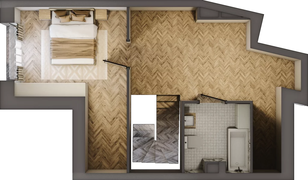 3 pokoje, apartament 65,19 m², piętro 2, oferta nr 64, Marina Residence Puck, Puck, ul. Aleja Lipowa 4