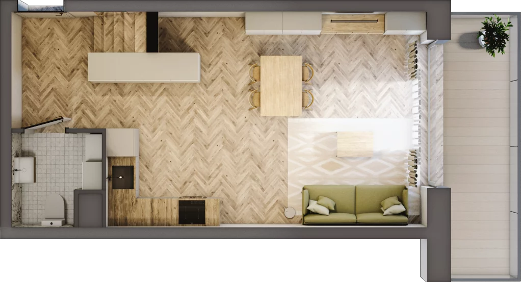3 pokoje, apartament 70,02 m², piętro 2, oferta nr 78, Marina Residence Puck, Puck, ul. Aleja Lipowa 4