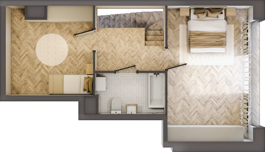 3 pokoje, apartament 70,02 m², piętro 2, oferta nr 78, Marina Residence Puck, Puck, ul. Aleja Lipowa 4
