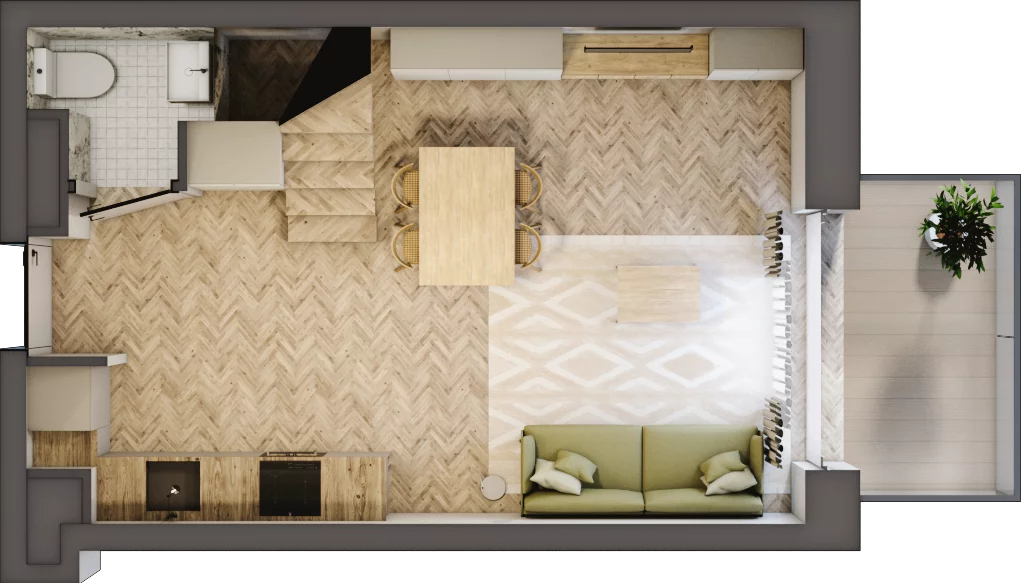 1 pokój, apartament 48,03 m², piętro 2, oferta nr 67, Marina Residence Puck, Puck, ul. Aleja Lipowa 4