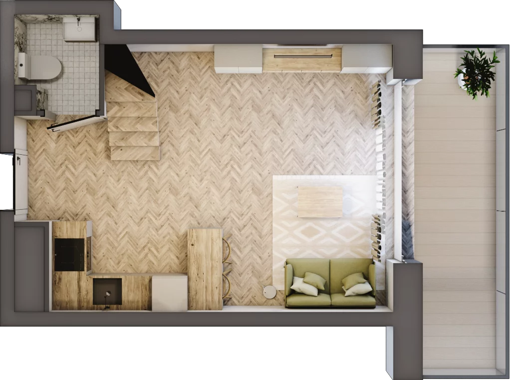 2 pokoje, apartament 59,95 m², piętro 2, oferta nr 20, Marina Residence Puck, Puck, ul. Aleja Lipowa 4