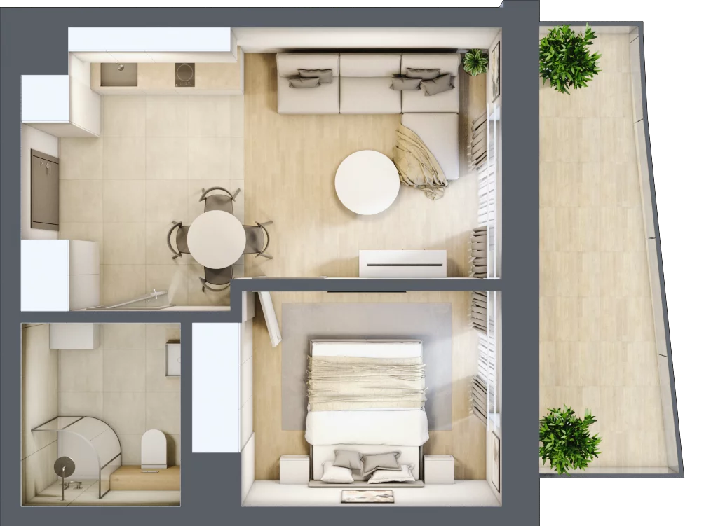 2 pokoje, lokal inwestycyjny 34,38 m², piętro 2, oferta nr C3.11, Aquamarina 3, Międzyzdroje, ul. Gryfa Pomorskiego 80 b