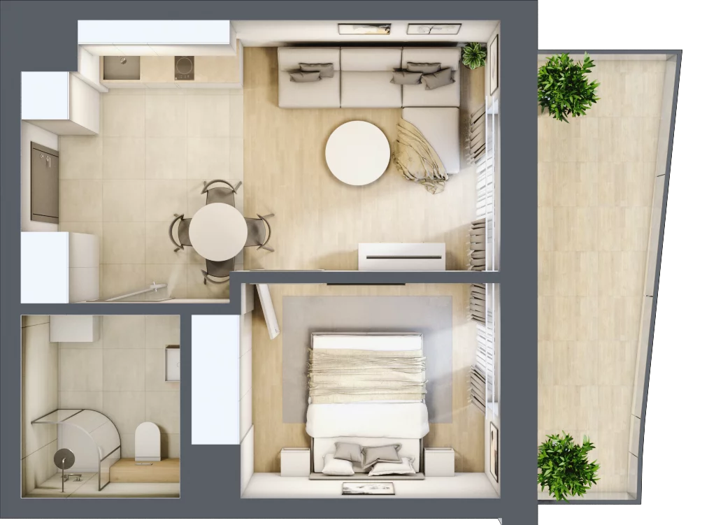 2 pokoje, lokal inwestycyjny 34,27 m², piętro 1, oferta nr C2.02, Aquamarina 3, Międzyzdroje, ul. Gryfa Pomorskiego 80 b