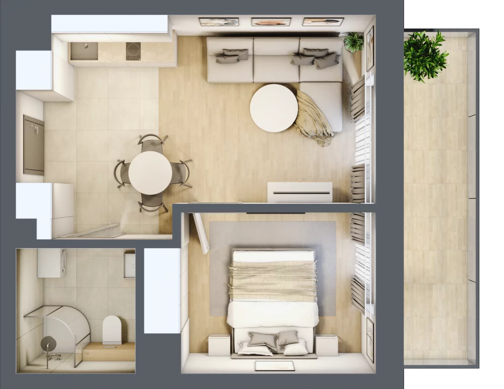 2 pokoje, lokal inwestycyjny 34,26 m², piętro 1, oferta nr D2.12, Aquamarina 3, Międzyzdroje, ul. Gryfa Pomorskiego 80 b