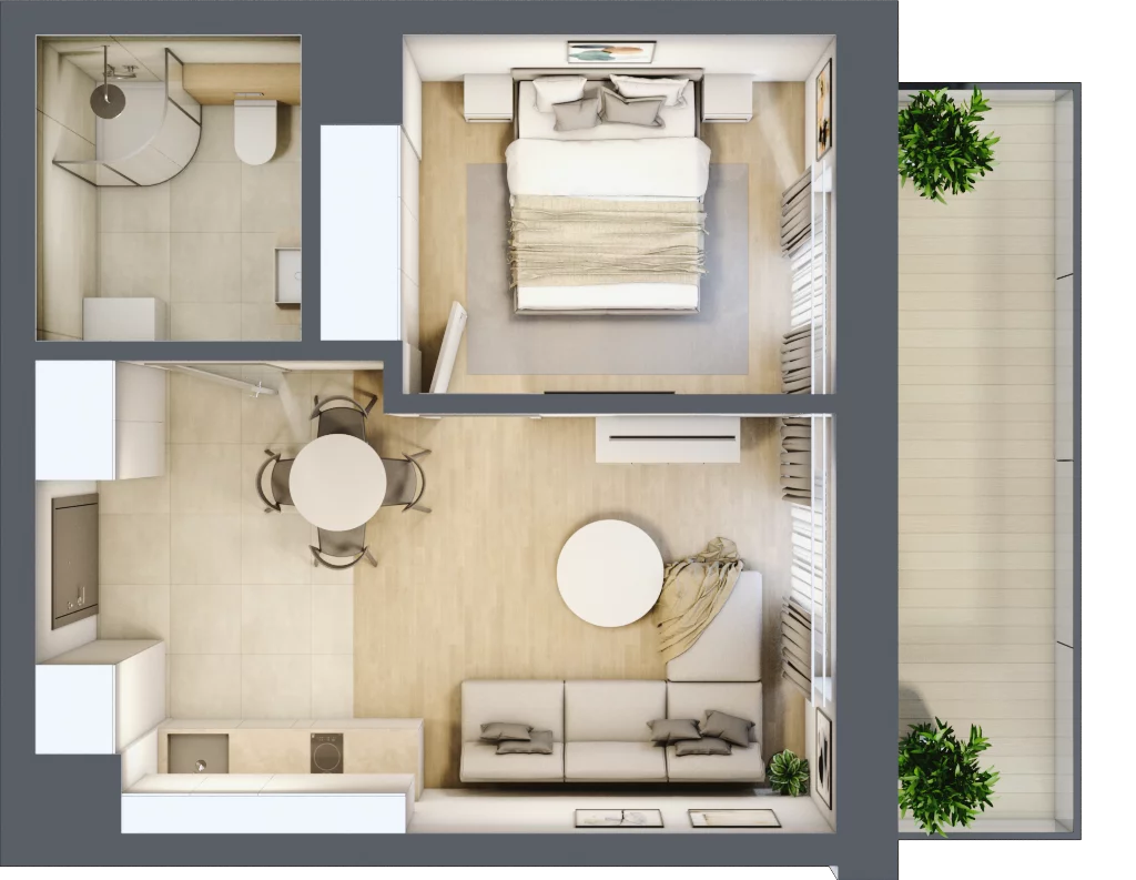2 pokoje, lokal inwestycyjny 34,35 m², parter, oferta nr D1.10, Aquamarina 3, Międzyzdroje, ul. Gryfa Pomorskiego 80 b