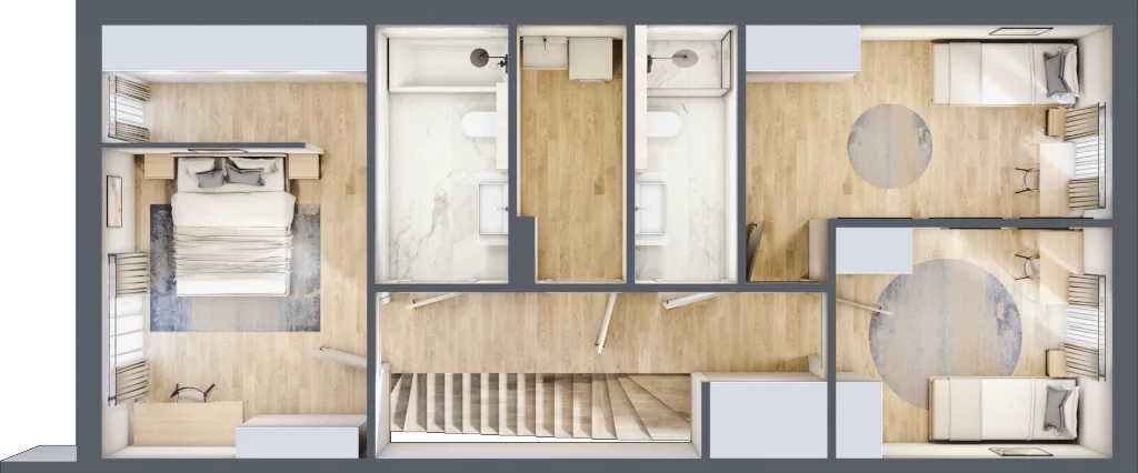 Dom 129,09 m², oferta nr 4A-1, Osiedle Wyjątkowa, Łomianki, ul. Wyjątkowa