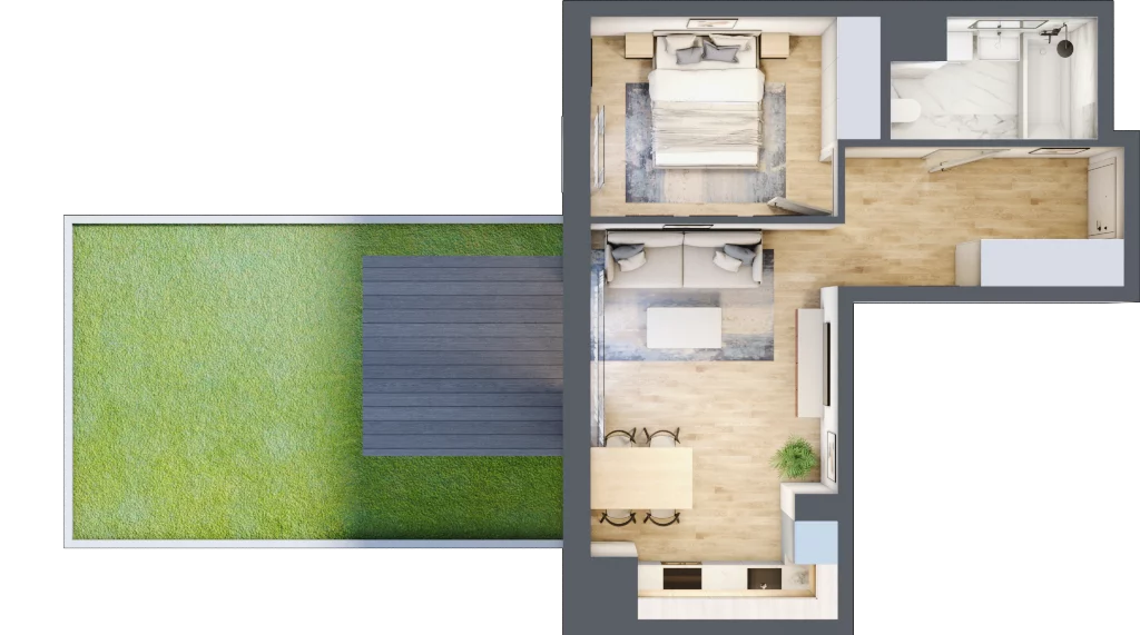 2 pokoje, mieszkanie 41,09 m², piętro 3, oferta nr A/23, Kijowska 17, Warszawa, Praga Północ, Szmulki, ul. Kijowska 17