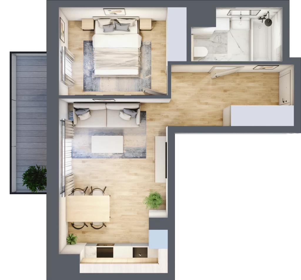 2 pokoje, mieszkanie 41,27 m², piętro 4, oferta nr A/31, Kijowska 17, Warszawa, Praga Północ, Szmulki, ul. Kijowska 17