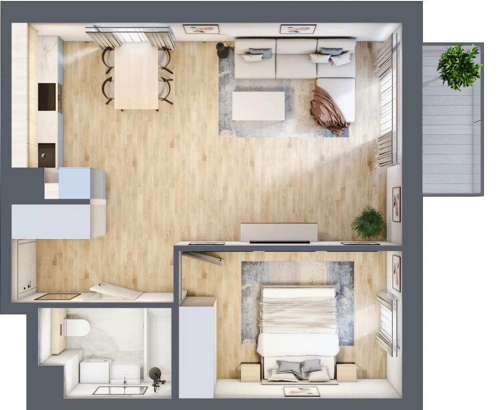 2 pokoje, mieszkanie 50,60 m², piętro 4, oferta nr A/34, Kijowska 17, Warszawa, Praga Północ, Szmulki, ul. Kijowska 17