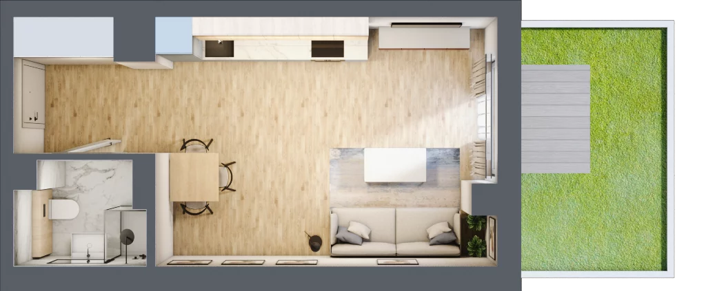 1 pokój, mieszkanie 30,69 m², parter, oferta nr B/65, Kijowska 17, Warszawa, Praga Północ, Szmulki, ul. Kijowska 17
