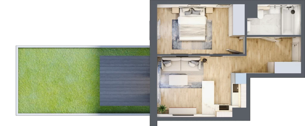 2 pokoje, mieszkanie 41,57 m², piętro 3, oferta nr B/88, Kijowska 17, Warszawa, Praga Północ, Szmulki, ul. Kijowska 17