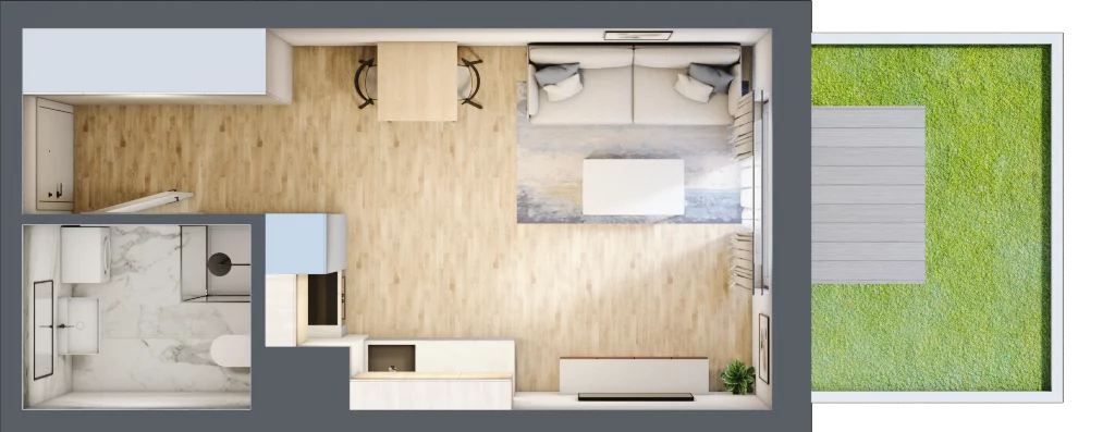 1 pokój, mieszkanie 27,24 m², parter, oferta nr C/127, Kijowska 17, Warszawa, Praga Północ, Szmulki, ul. Kijowska 17