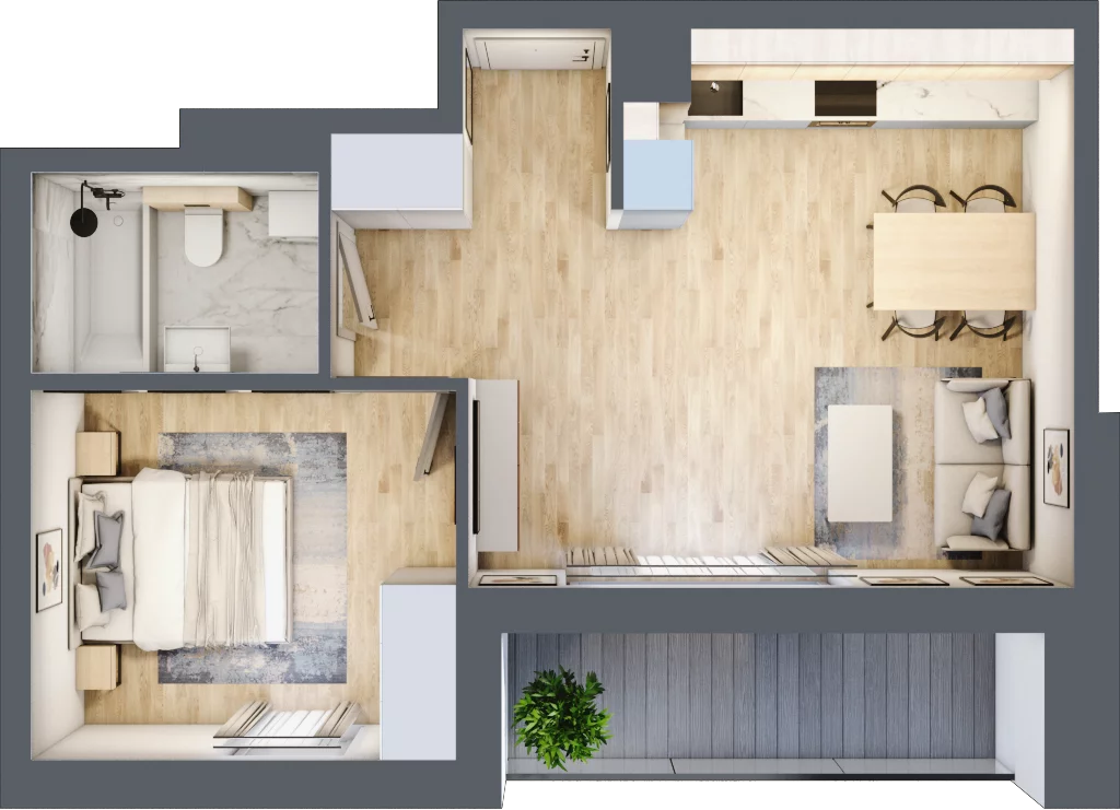 2 pokoje, mieszkanie 42,61 m², piętro 1, oferta nr C/131, Kijowska 17, Warszawa, Praga Północ, Szmulki, ul. Kijowska 17
