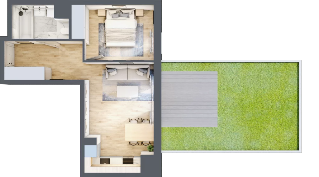 2 pokoje, mieszkanie 41,08 m², piętro 3, oferta nr C/156, Kijowska 17, Warszawa, Praga Północ, Szmulki, ul. Kijowska 17