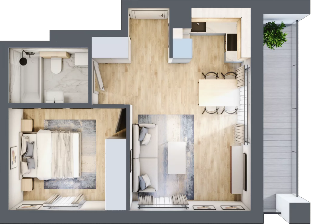 2 pokoje, mieszkanie 41,27 m², piętro 4, oferta nr C/157, Kijowska 17, Warszawa, Praga Północ, Szmulki, ul. Kijowska 17