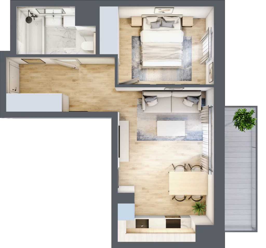 2 pokoje, mieszkanie 41,26 m², piętro 7, oferta nr C/187, Kijowska 17, Warszawa, Praga Północ, Szmulki, ul. Kijowska 17