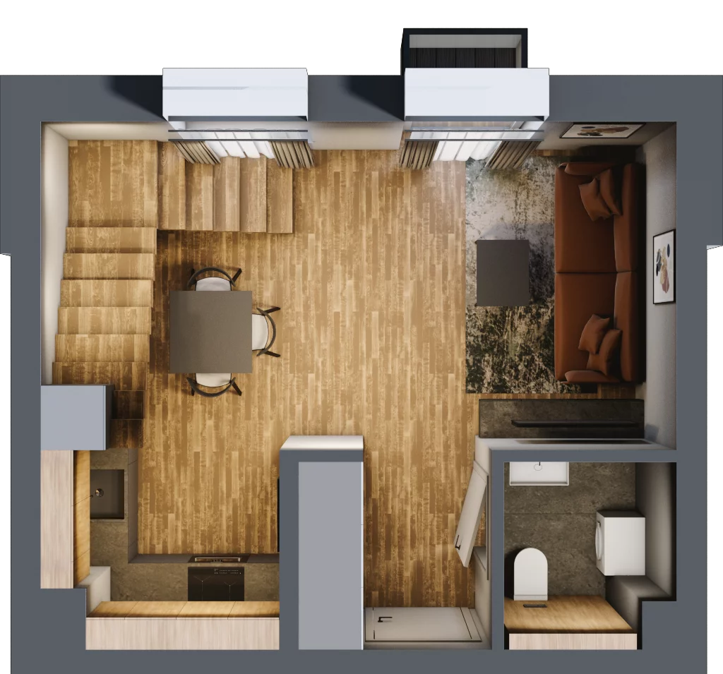1 pokój, mieszkanie 43,18 m², parter, oferta nr 1, Sprzeczna 6, Warszawa, Praga Północ, Stara Praga, ul. Sprzeczna 6