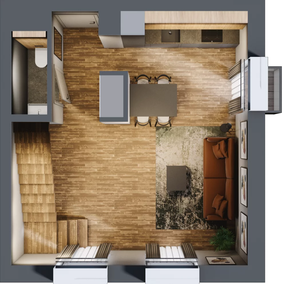 2 pokoje, mieszkanie 57,25 m², piętro 4, oferta nr 24, Sprzeczna 6, Warszawa, Praga Północ, Stara Praga, ul. Sprzeczna 6