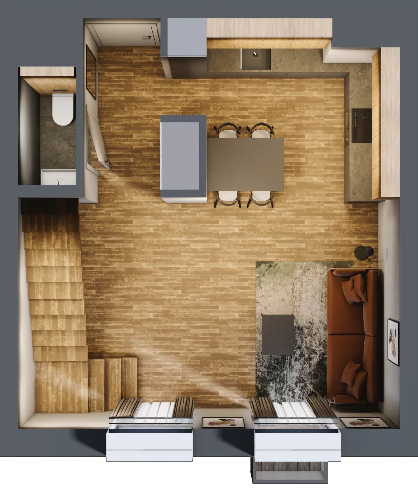 2 pokoje, mieszkanie 56,72 m², piętro 4, oferta nr 25, Sprzeczna 6, Warszawa, Praga Północ, Stara Praga, ul. Sprzeczna 6