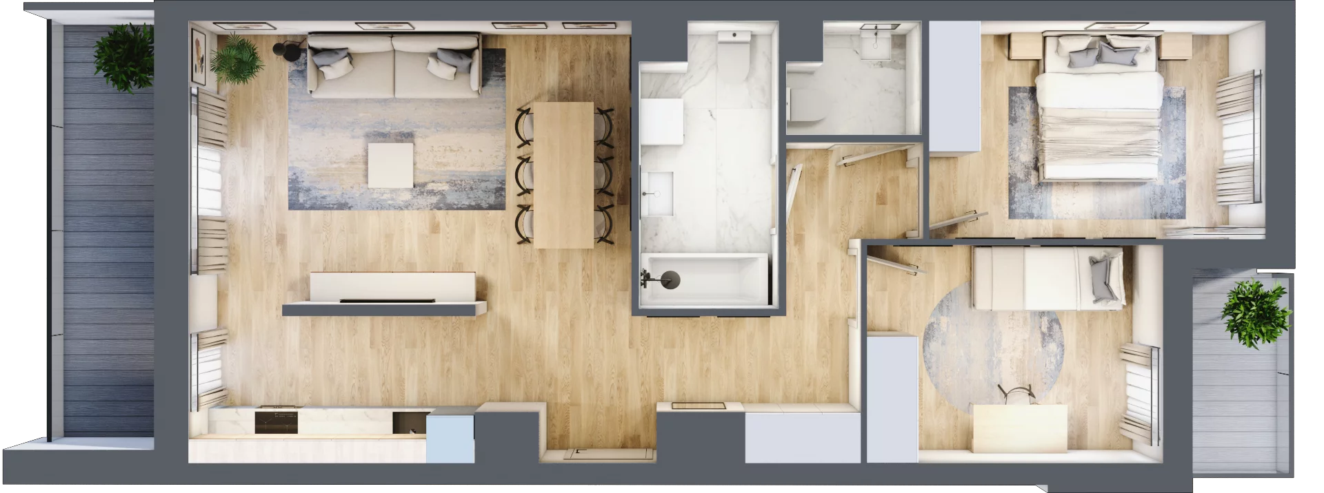3 pokoje, mieszkanie 69,04 m², piętro 3, oferta nr A-B143, Warszawski Świt, Warszawa, Targówek, Bródno, ul. Warszawski Świt 5