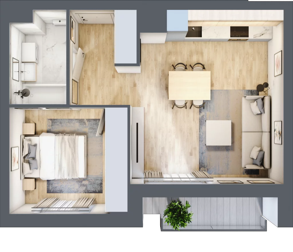 2 pokoje, mieszkanie 39,99 m², piętro 4, oferta nr E2-B089, Warszawski Świt Etap XI, Warszawa, Targówek, Bródno, ul. Warszawski Świt