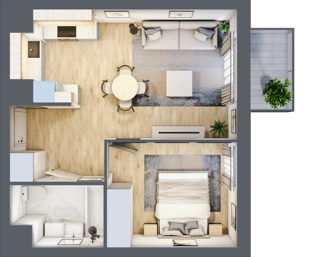2 pokoje, mieszkanie 39,92 m², piętro 4, oferta nr E2-C137, Warszawski Świt Etap XI, Warszawa, Targówek, Bródno, ul. Warszawski Świt