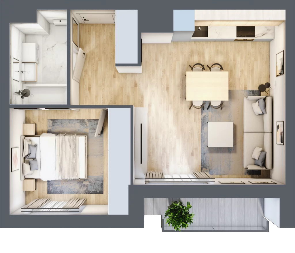2 pokoje, mieszkanie 39,93 m², piętro 5, oferta nr E2-B098, Warszawski Świt Etap XI, Warszawa, Targówek, Bródno, ul. Warszawski Świt