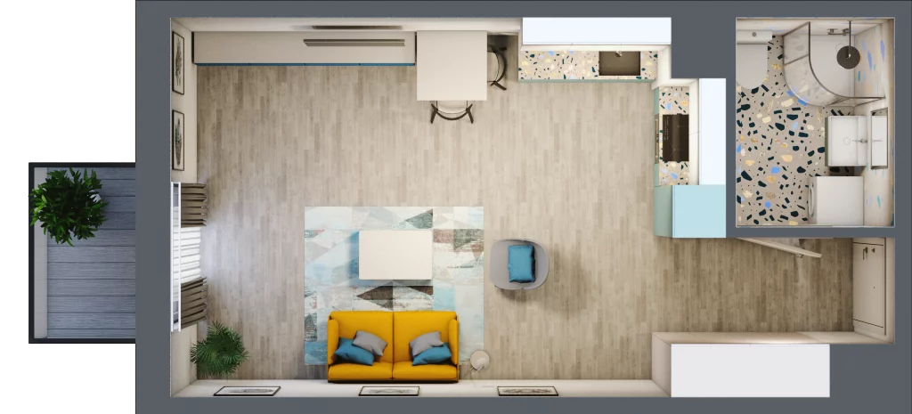1 pokój, mieszkanie 31,18 m², piętro 2, oferta nr 23, Smętna Garden, Kraków, Bronowice, Bronowice Wielkie, ul. Smętna 1E/F