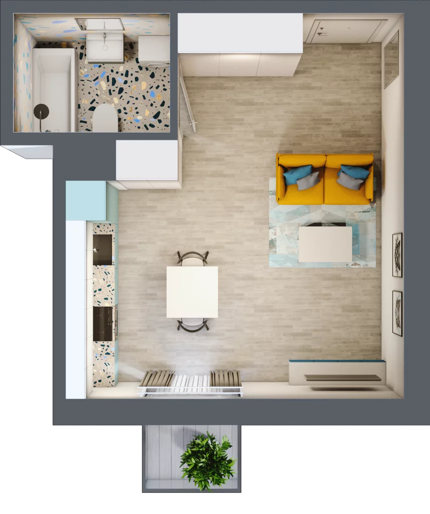 1 pokój, mieszkanie 30,04 m², piętro 1, oferta nr 11, Smętna Garden, Kraków, Bronowice, Bronowice Wielkie, ul. Smętna 1E/F