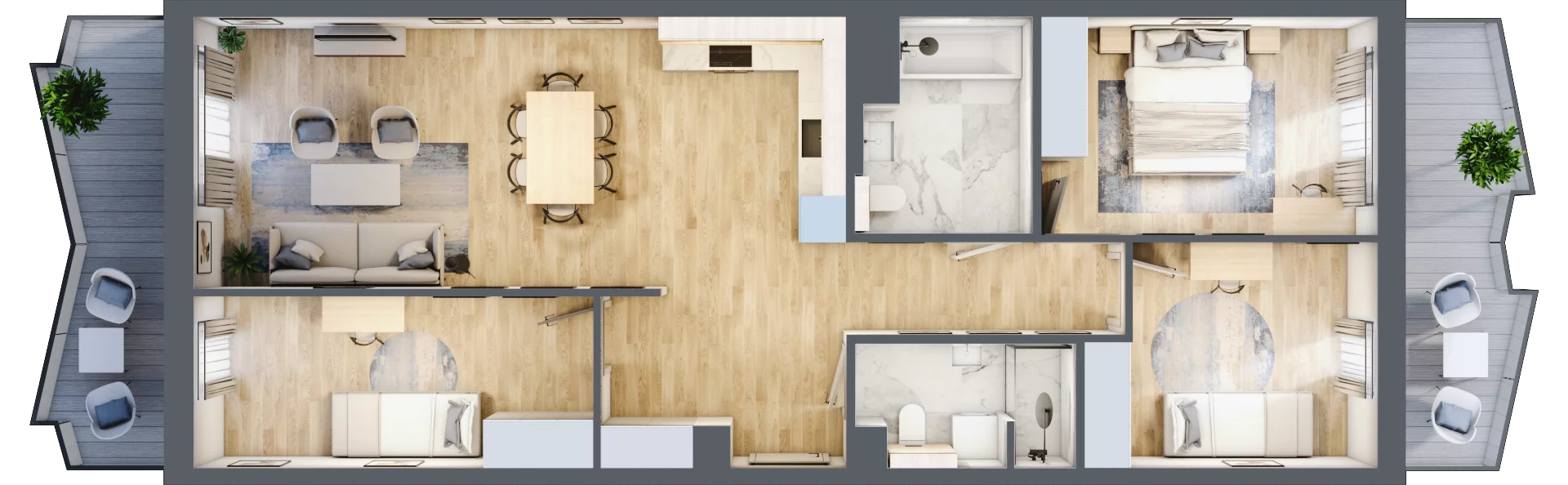 4 pokoje, mieszkanie 84,05 m², piętro 5, oferta nr 88, Semiramis, Katowice, Dąbrówka Mała, ul. Wiertnicza