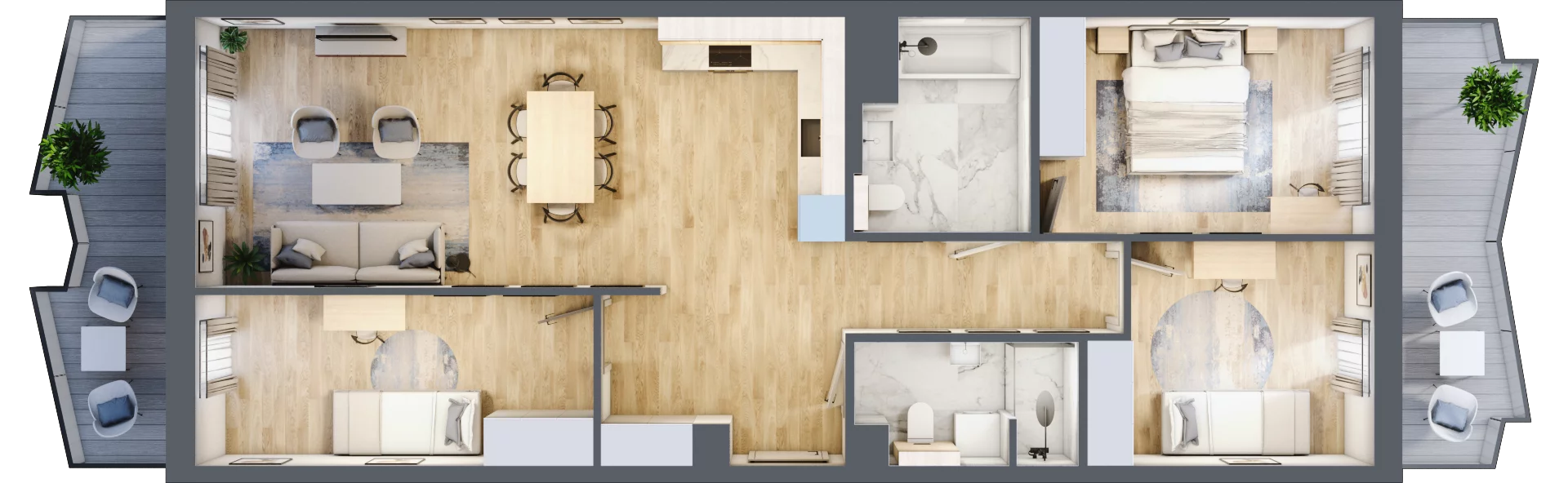 4 pokoje, mieszkanie 84,05 m², piętro 2, oferta nr 34, Semiramis, Katowice, Dąbrówka Mała, ul. Wiertnicza