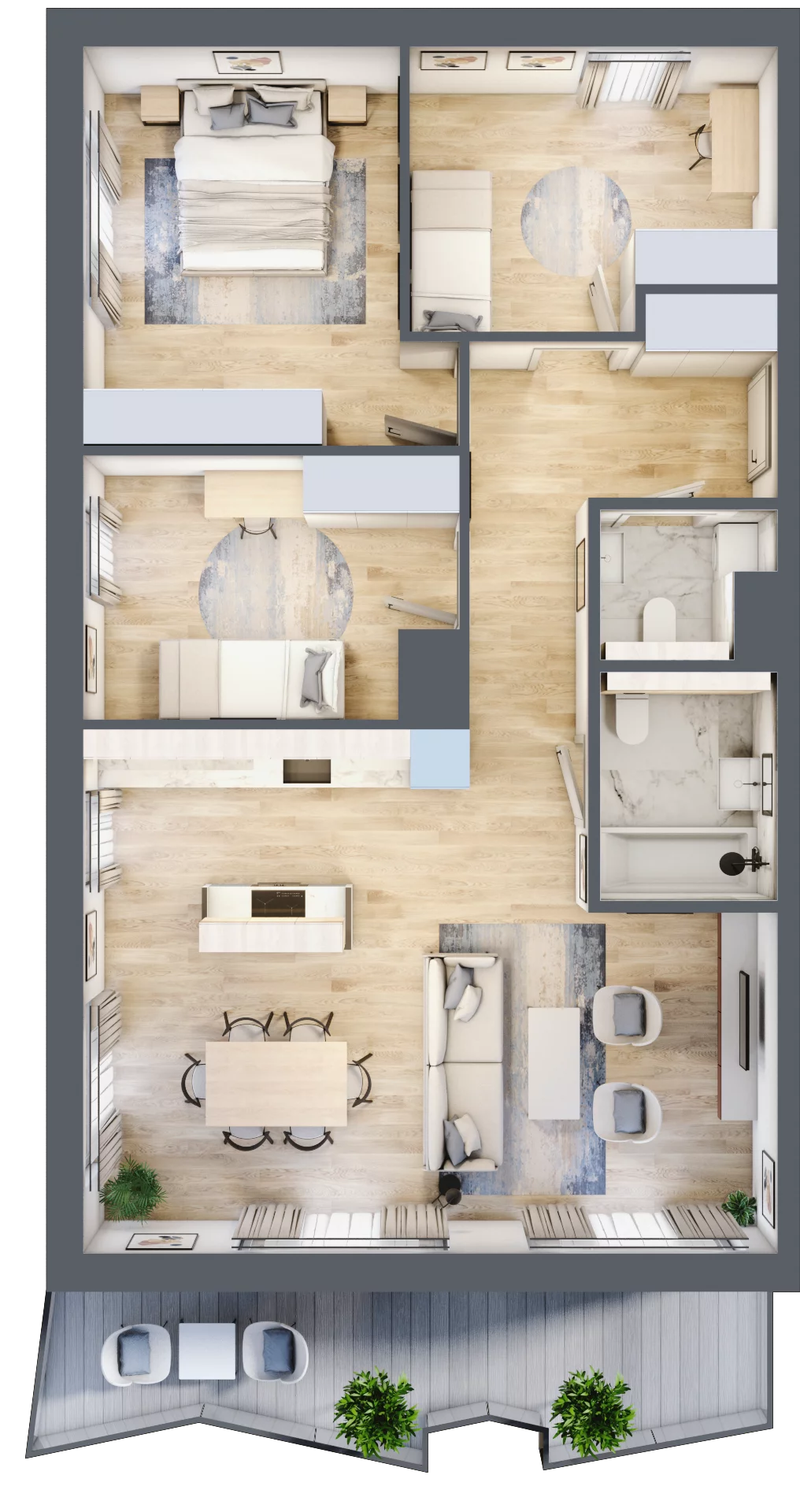 4 pokoje, mieszkanie 81,46 m², piętro 1, oferta nr 5, Semiramis, Katowice, Dąbrówka Mała, ul. Wiertnicza