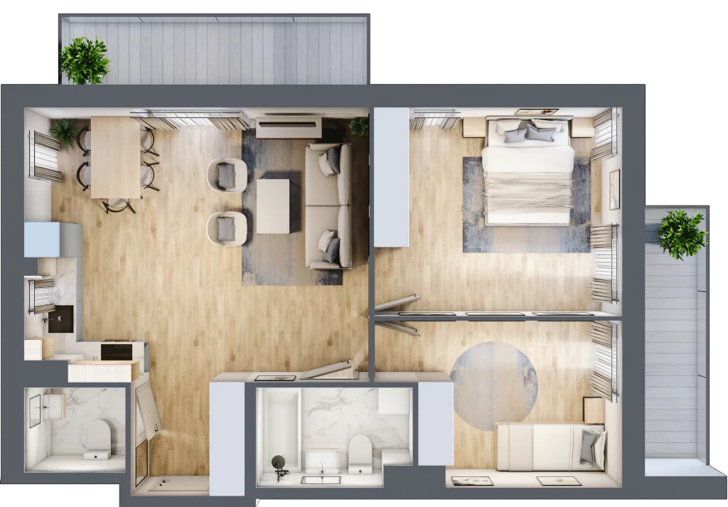 3 pokoje, mieszkanie 63,91 m², piętro 2, oferta nr mieszkanie 40, Mikusińskiego 25, Katowice, Wełnowiec-Józefowiec, Wełnowiec, ul. Jana Mikusińskiego 25