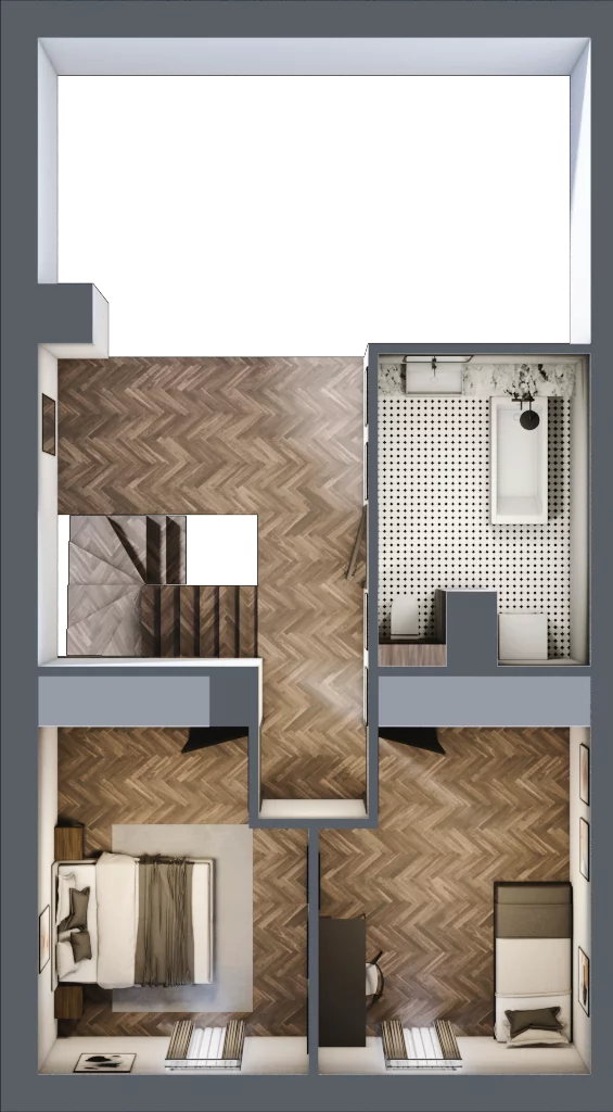 5 pokoi, mieszkanie 97,20 m², piętro 1, oferta nr 5A, Małe Wilczyce, Wilczyce, ul. Zgodna / Życzliwa