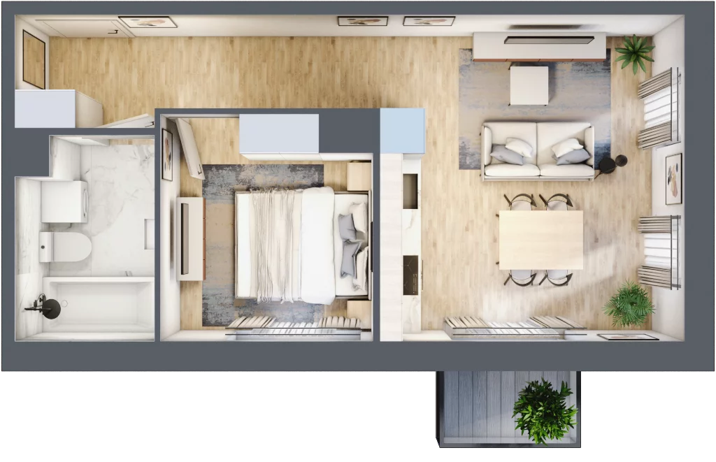 2 pokoje, mieszkanie 37,12 m², piętro 2, oferta nr 30/27, Osiedle Dolina Prądnika, Kraków, Prądnik Biały, ul. Glogera 30 i 30 A