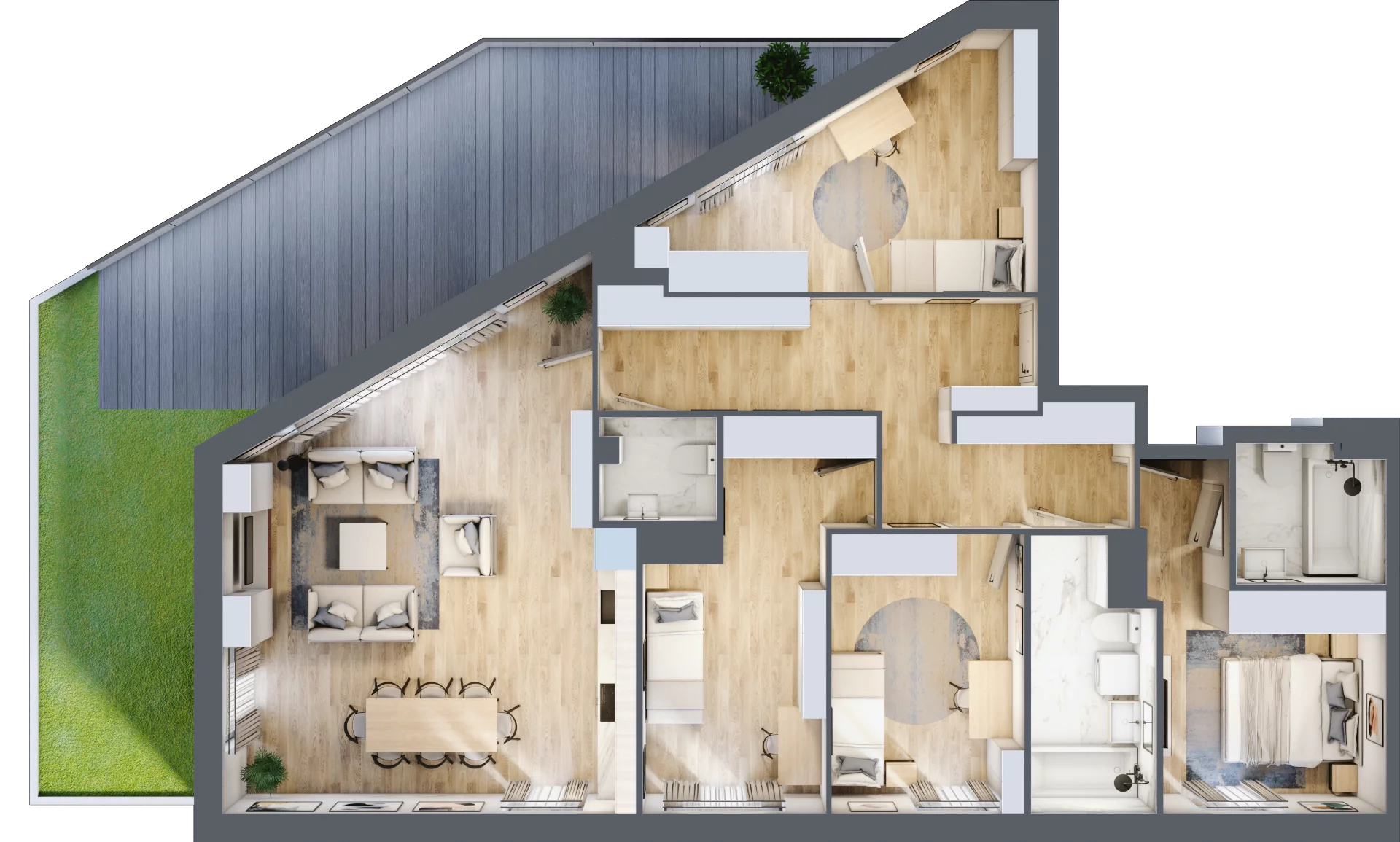 5 pokoi, mieszkanie 119,40 m², piętro 6, oferta nr 1/25, Osiedle Motiff, Warszawa, Ursus, Skorosze, ul. Tomcia Palucha 33