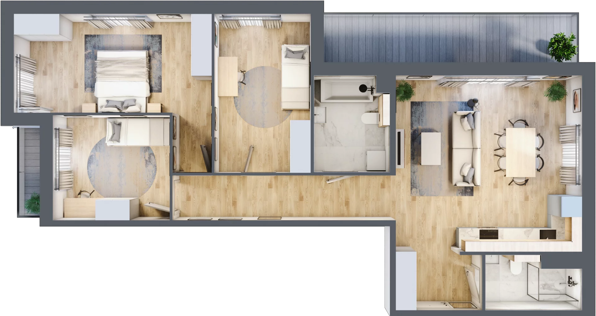 4 pokoje, mieszkanie 92,88 m², piętro 1, oferta nr A.009, Żabiniec Vita, Kraków, Krowodrza, ul. Żabiniec 56