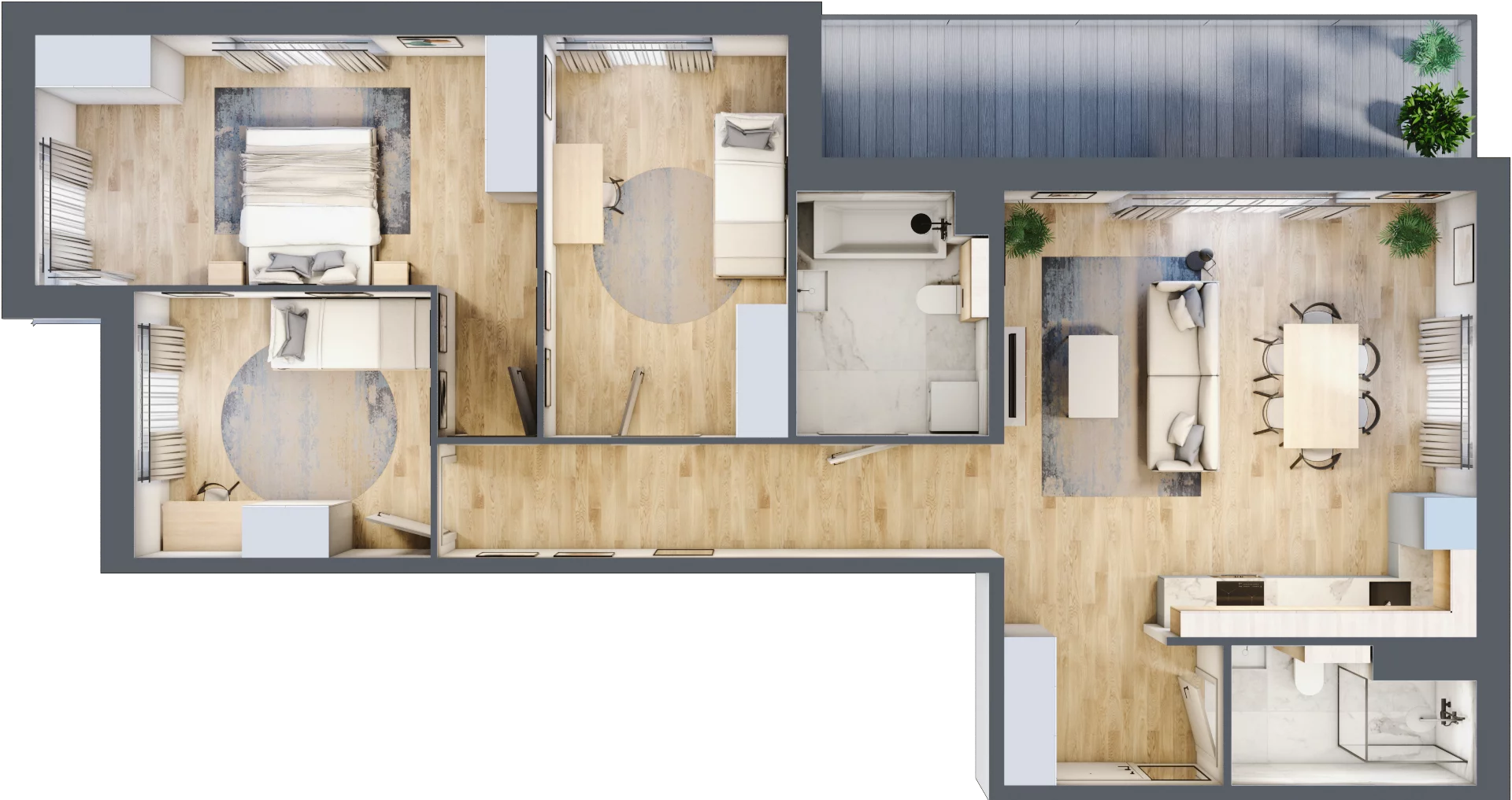 4 pokoje, mieszkanie 92,88 m², piętro 2, oferta nr A.021, Żabiniec Vita, Kraków, Krowodrza, ul. Żabiniec 56