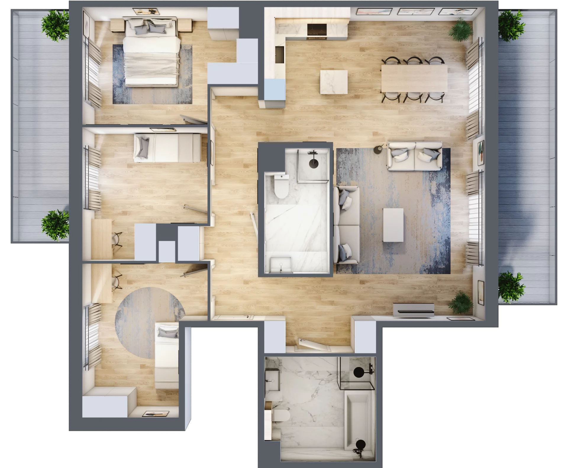 4 pokoje, mieszkanie 110,12 m², piętro 4, oferta nr A.046, Żabiniec Vita, Kraków, Krowodrza, ul. Żabiniec 56