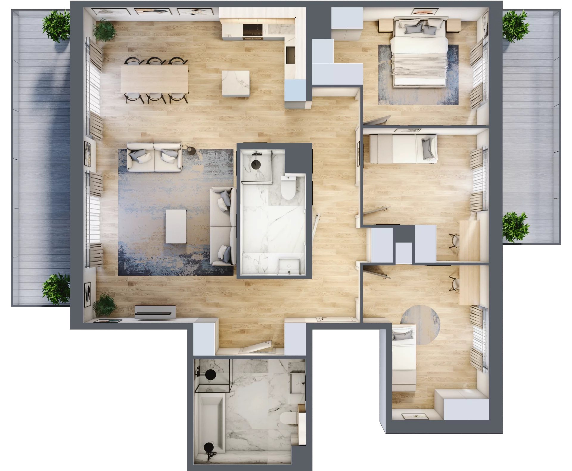 4 pokoje, mieszkanie 110,17 m², piętro 4, oferta nr A.108, Żabiniec Vita, Kraków, Krowodrza, ul. Żabiniec 56